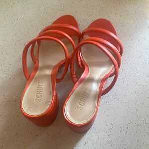 Schultz orange sandals for women. New with tag but without box. Women’s size 11B